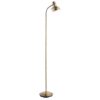 Amalfi Task Floor Lamp In Antique Brass And Gloss White