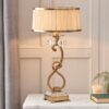 Oksana Medium Table Lamp In Antique Brass With Beige Shade
