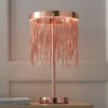 Zelma LED Table Lamp In Brushed And Copper