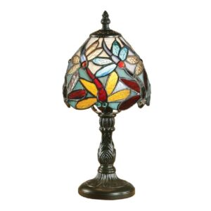Interiors 1900 64246 Lorette Tiffany Mini Table Lamp With Shade: Height – 320mm