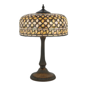 Interiors 1900 64278 Mille Feux Tiffany Medium 2 Light Table Lamp: Height – 445mm