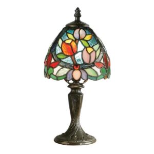 Interiors 1900 64331 Sylvette Tiffany Mini Table Lamp With Shade: Height – 310mm