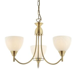 Alton 3 Lights Ceiling Pendant Light In Antique Brass