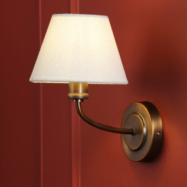 Laura Ashley Denston Wall Light In Antique Bronze With Shade LA3756583-Q