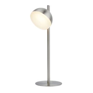 Tully 1 Light LED Table Lamp In Satin Silver