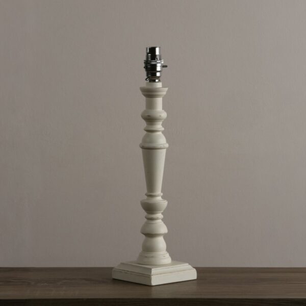 Laura Ashley Tate Wood Painted Candlestick Table Lamp Base