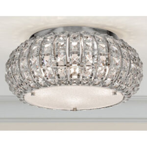 Marylin Wall Hung 4 Ceiling Light In Chrome With Crystal Glass