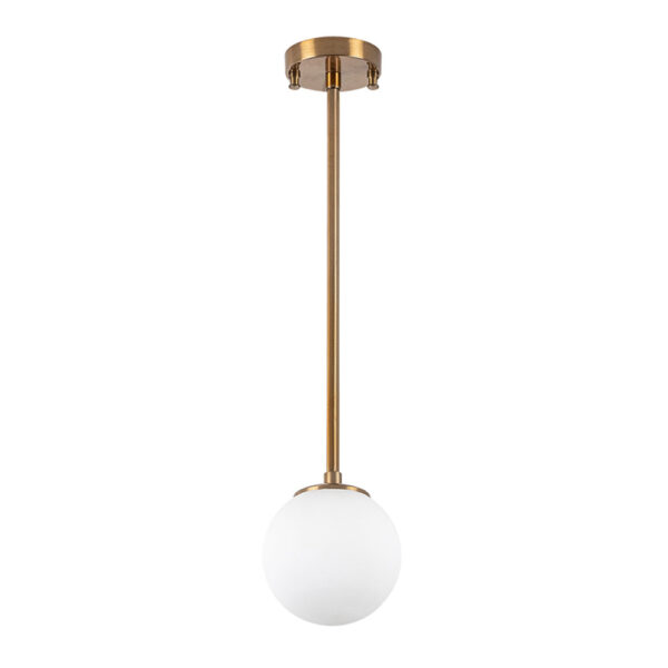 Akkas 1 Light Metal Ceiling Pendant Light in Vintage