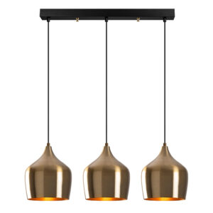 Dodo 3 Light Metal Ceiling Pendant Light in Vintage