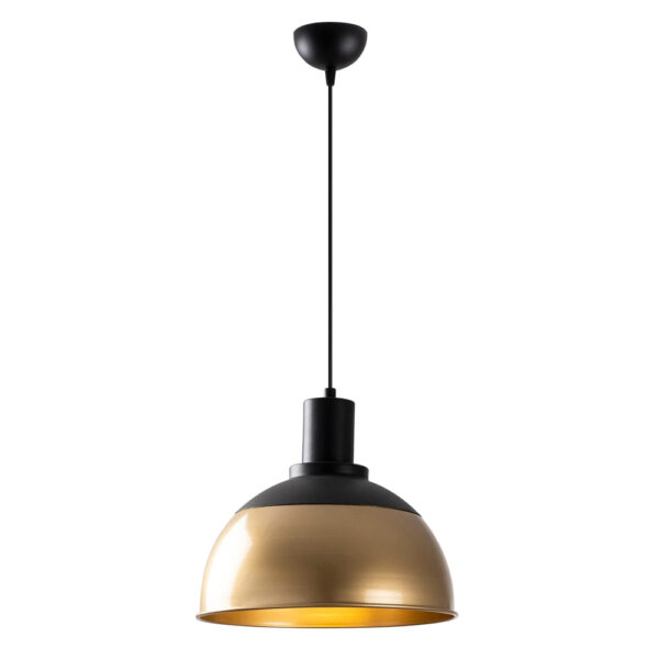 Dodo Metal Ceiling Pendant Light in Black and Vintage