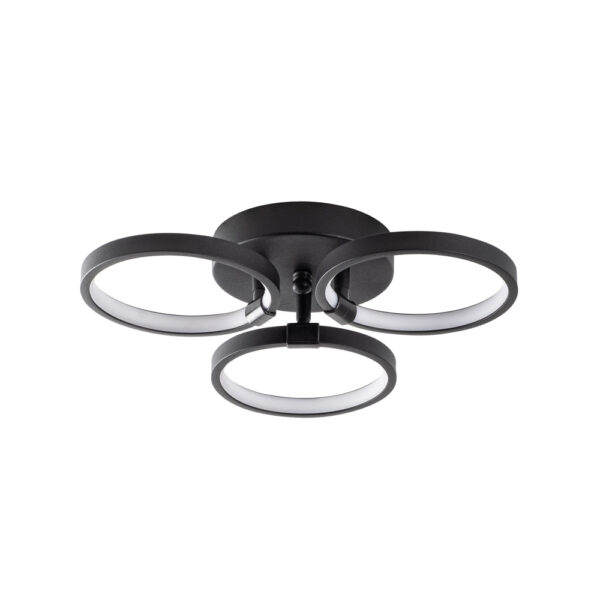 Halka Metal Ceiling Light in Black