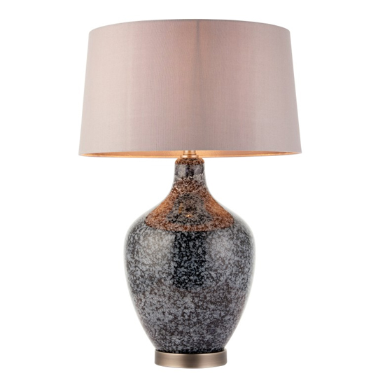 Ilsa Table Lamp In Grey Black