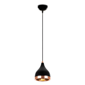 Yildo Metal Ceiling Pendant Light in Black and Copper