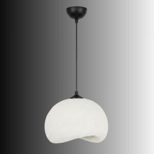 Yontu Metal Ceiling Pendant Light in White and Black