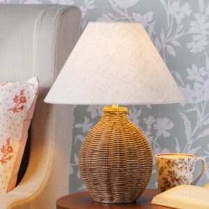 Laura Ashley Fernhill Table Lamp In Antique Brown Finish With Shade LA3756662-Q